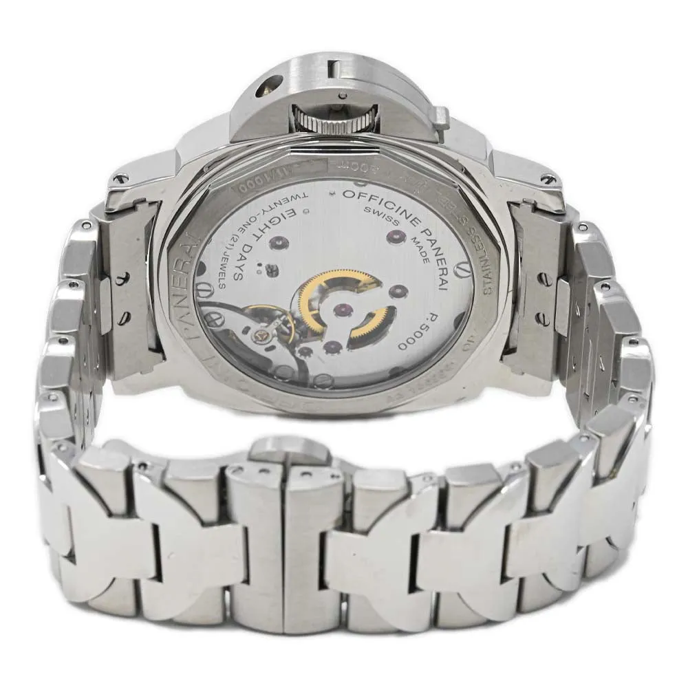 Panerai Men's Luminor Marina 8 Days Stainless Steel 44mm White Arabic Dial Watch Reference #: PAM00563
