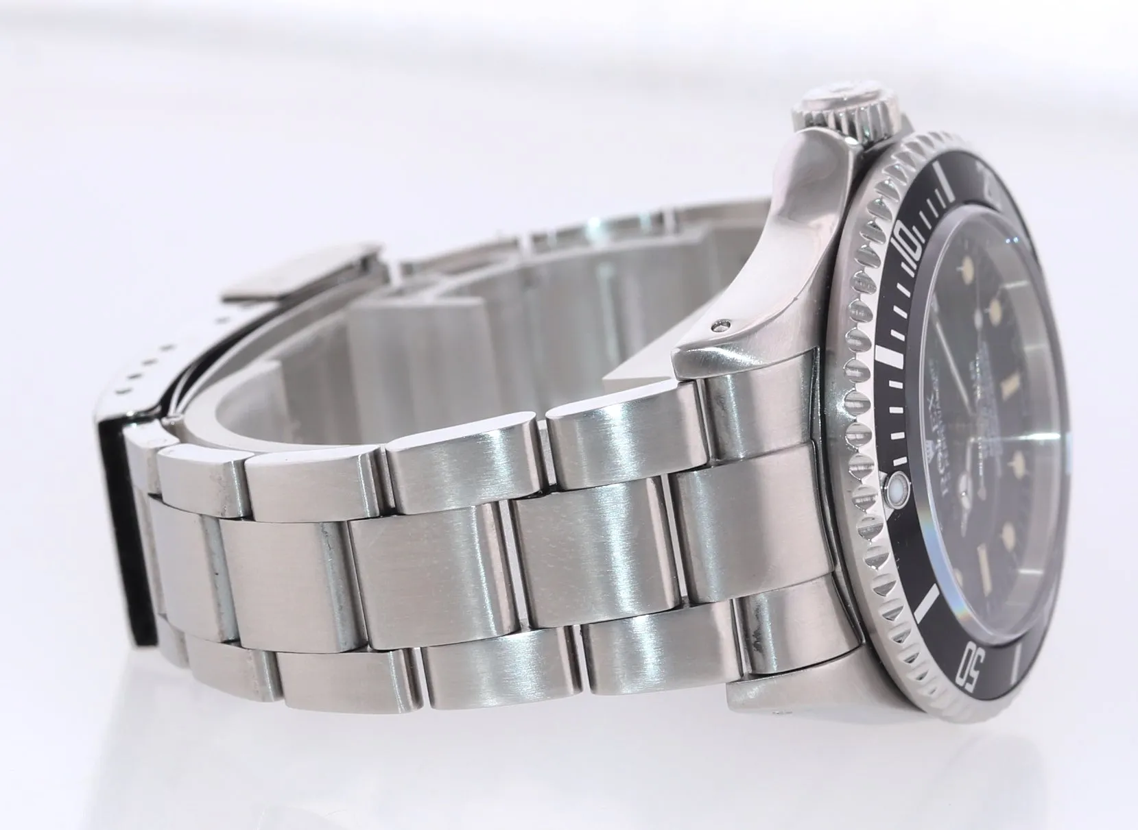 PAPERS Rolex Sea-Dweller Steel 16600 Black Date Tritium Divers Kit Watch Box