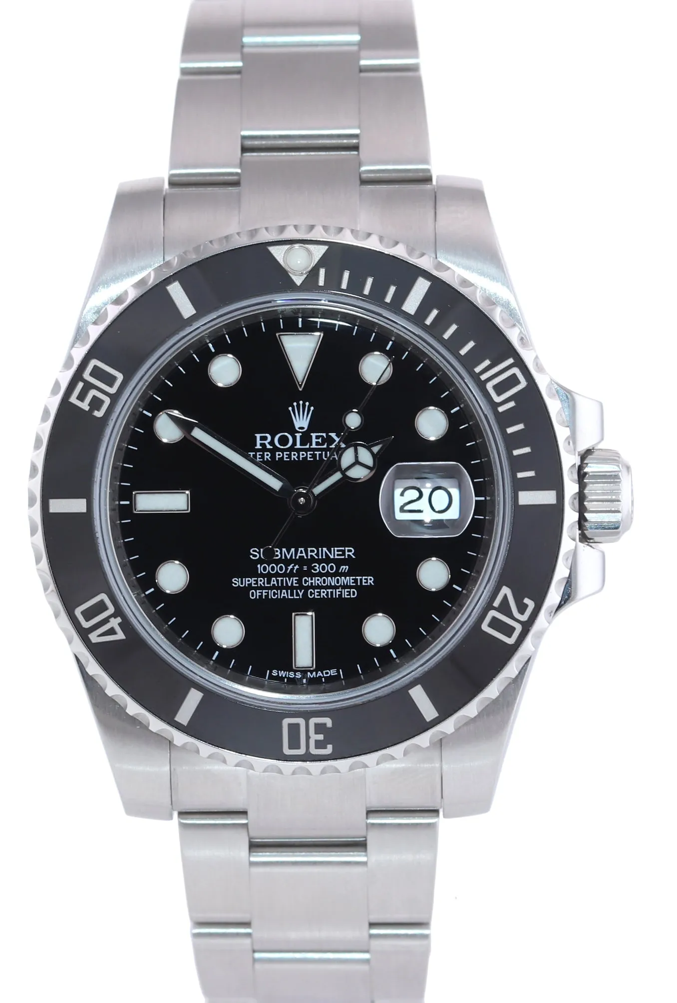 PAPERS Rolex Submariner Date 116610 Steel Black Dial Ceramic Bezel Watch Box
