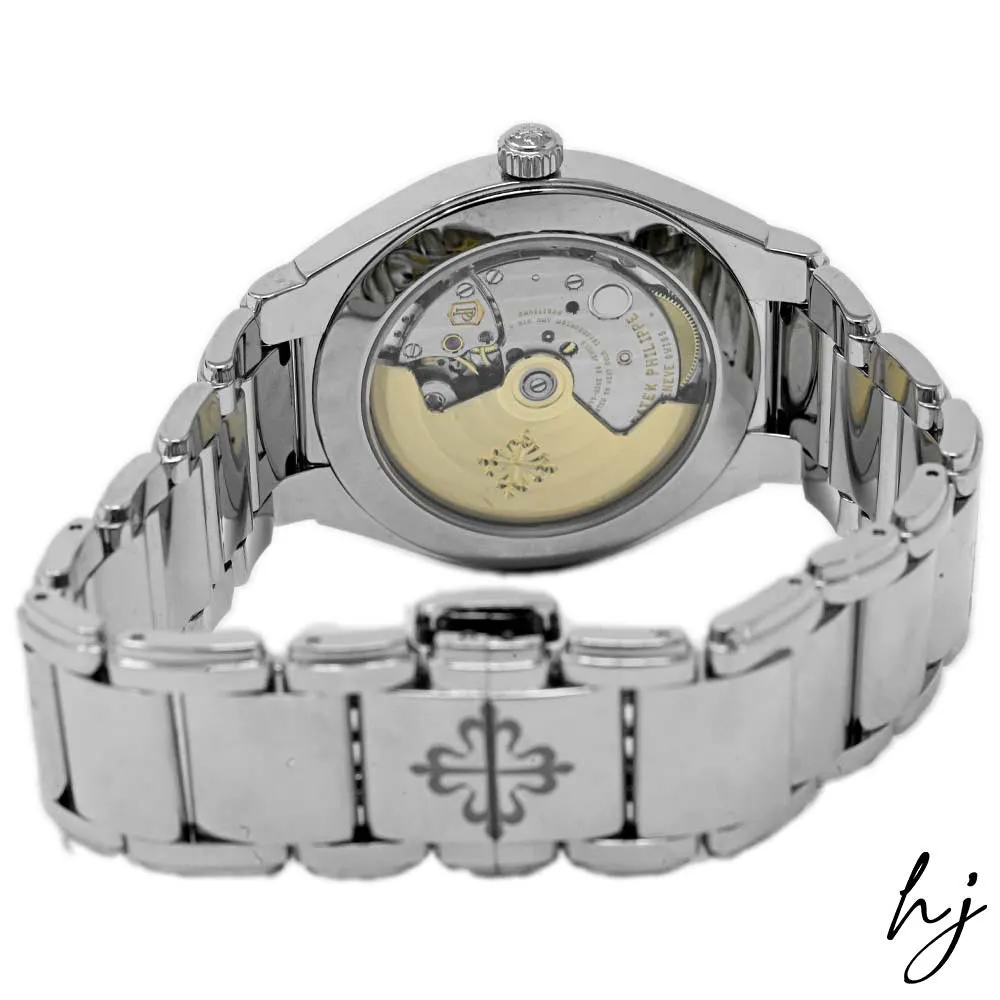 Patek Philippe Ladies Twenty-4 Stainless Steel 36mm Gray Sunburst Arabic Numeral Dial Watch Reference #: 7300/1200A-010