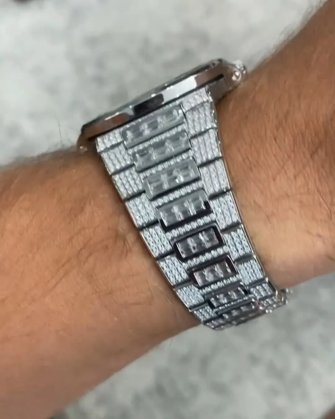 Patek Philippe Moissanite Diamond Watch Handmade | W 274