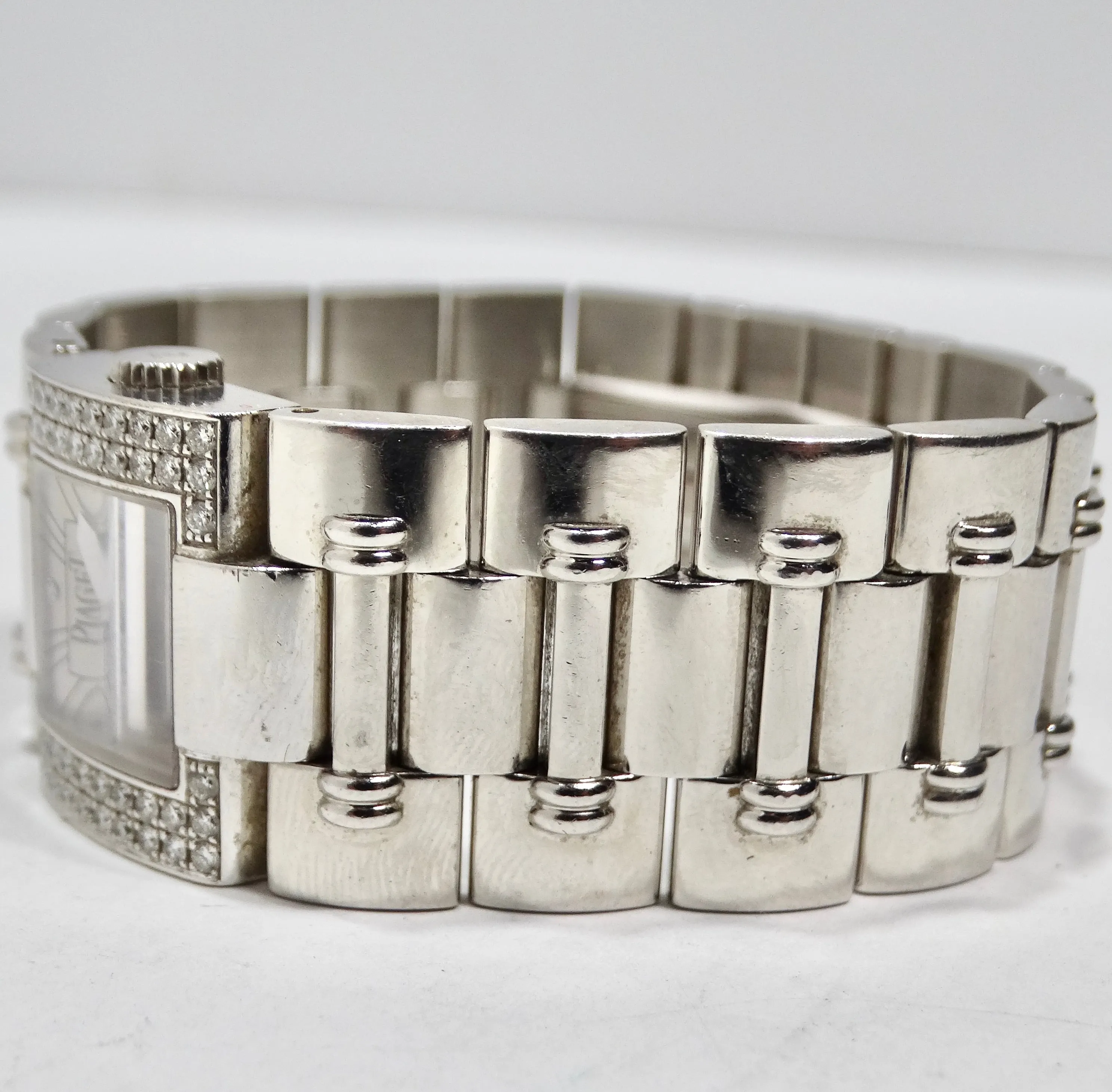 Piaget Square Dancer with Diamond Bezel White Gold Watch