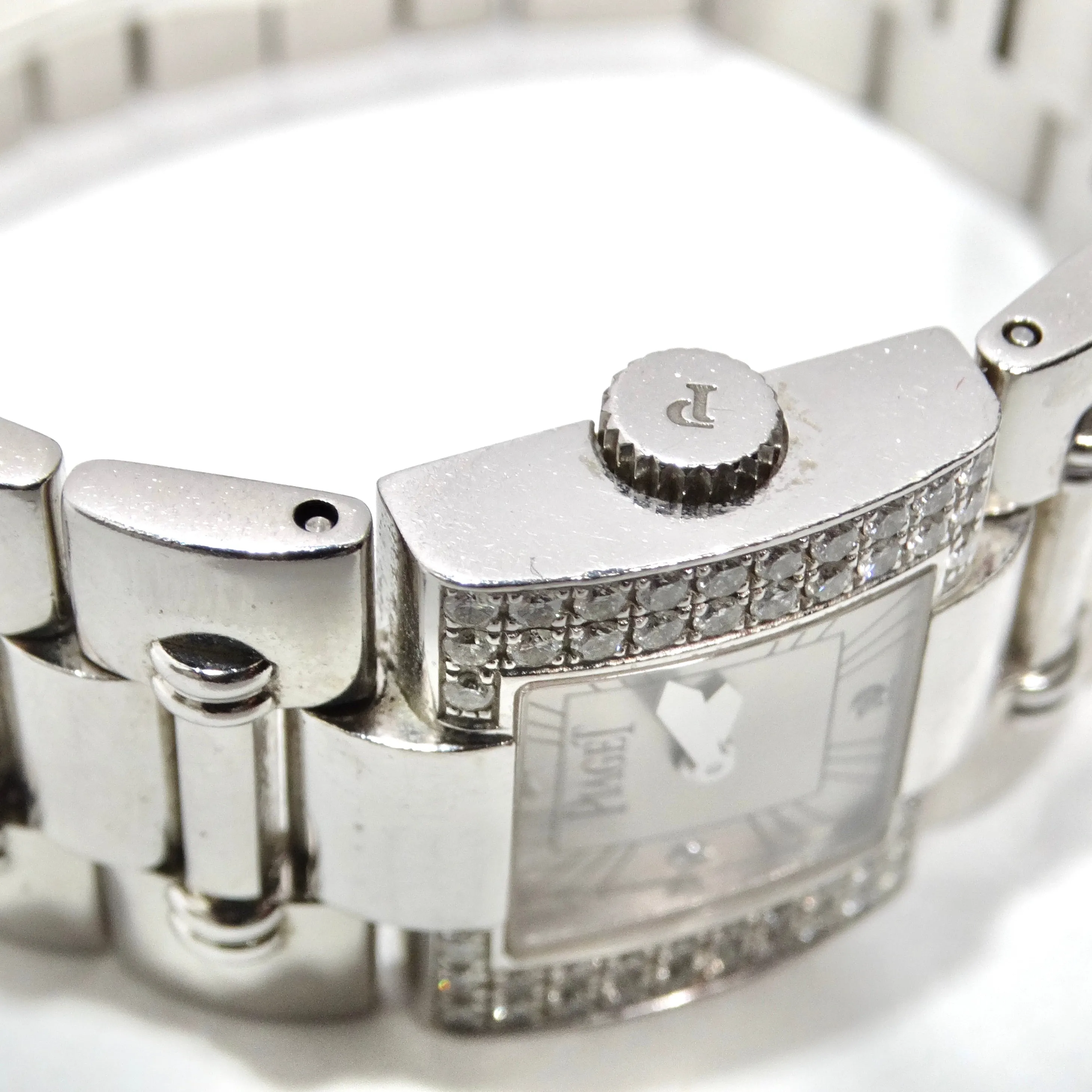 Piaget Square Dancer with Diamond Bezel White Gold Watch