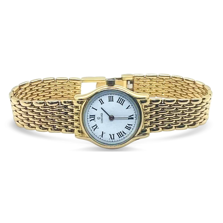 Pre-owned 18k Yellow Gold Concord Wristwatch