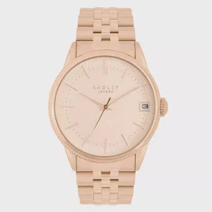 Radley Rose Gold Mother Of Pearl Date Function Watch