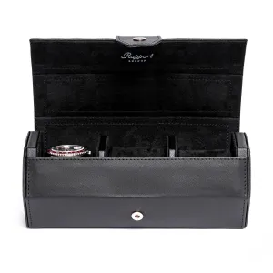 Rapport - Vantage Triple Watch Roll in Black Leather | D135
