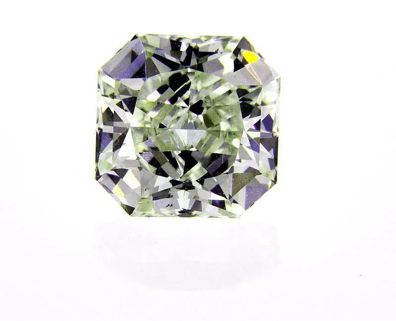Rare 1.74 CT Fancy Green Color Natural Loose Diamond GIA Certified Radiant Cut