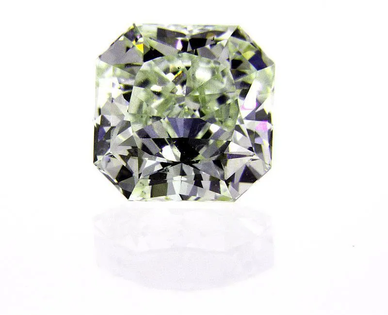Rare 1.74 CT Fancy Green Color Natural Loose Diamond GIA Certified Radiant Cut