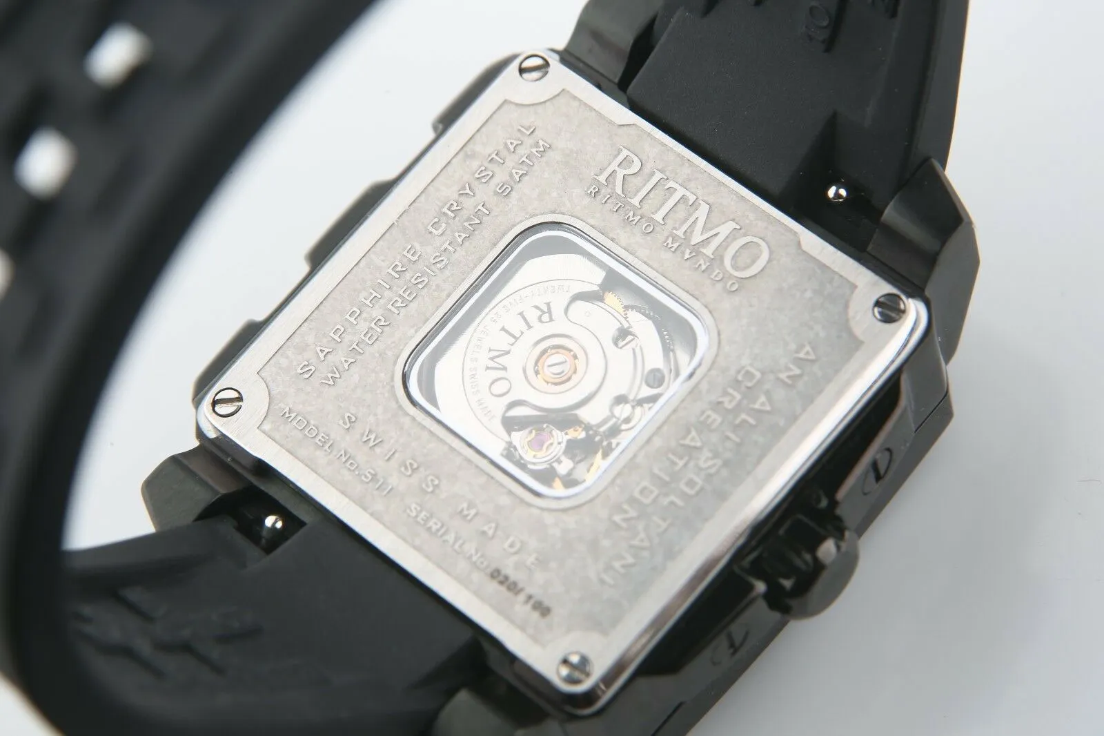 Ritmo Mundo Puzzle Automatic 25 Jewel Limited Black Women's Watch 511 w/ Box