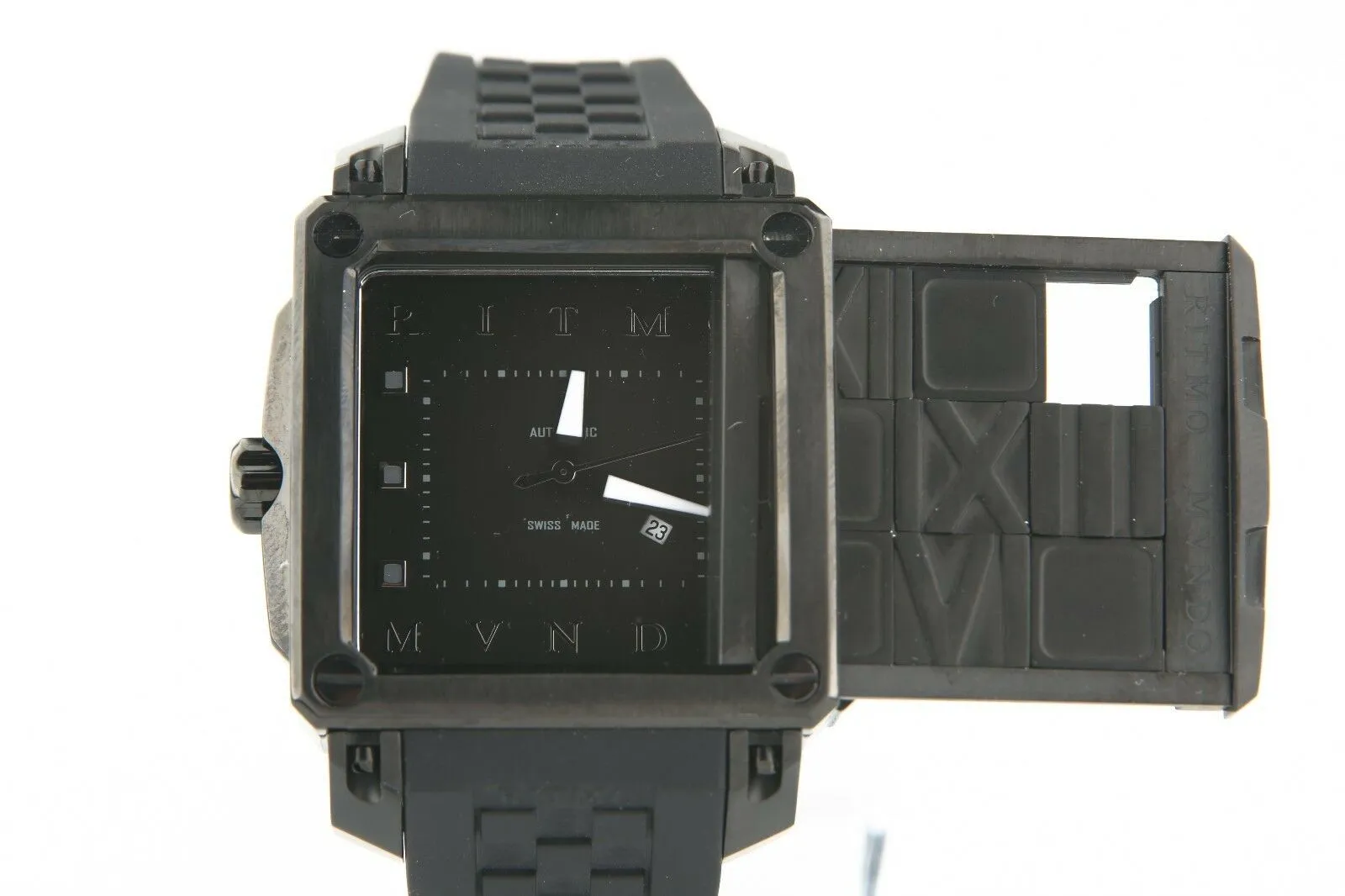Ritmo Mundo Puzzle Automatic 25 Jewel Limited Black Women's Watch 511 w/ Box