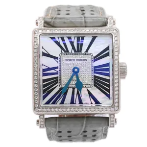 Roger Dubuis Men's 18K White Gold & Carbon 37mm Watch Reference: DBGS0322