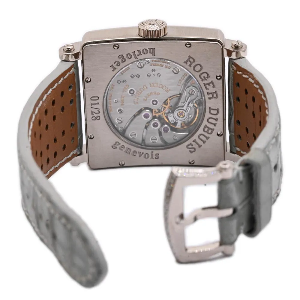 Roger Dubuis Men's 18K White Gold & Carbon 37mm Watch Reference: DBGS0322
