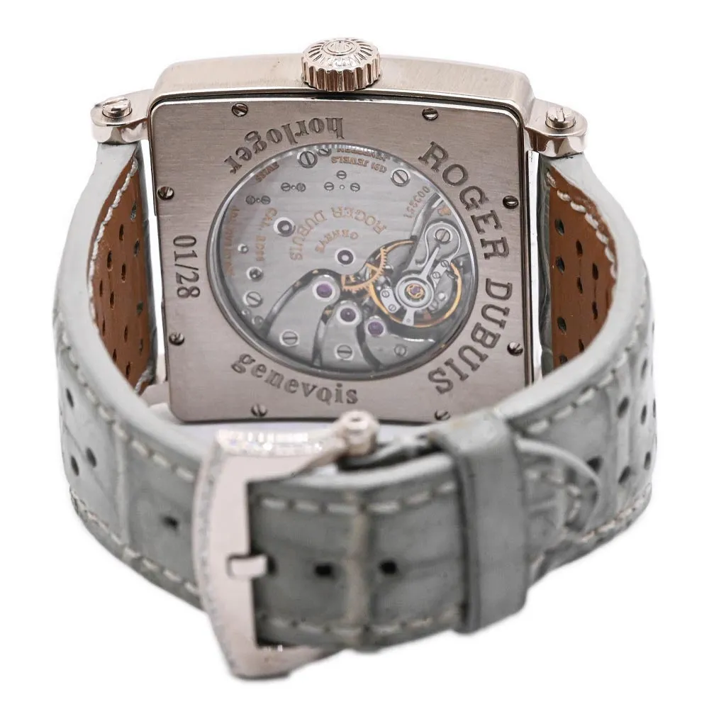 Roger Dubuis Men's 18K White Gold & Carbon 37mm Watch Reference: DBGS0322