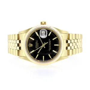 Rolex Date, 14KT Yellow Gold, Jubilee Bracelet, 34mm