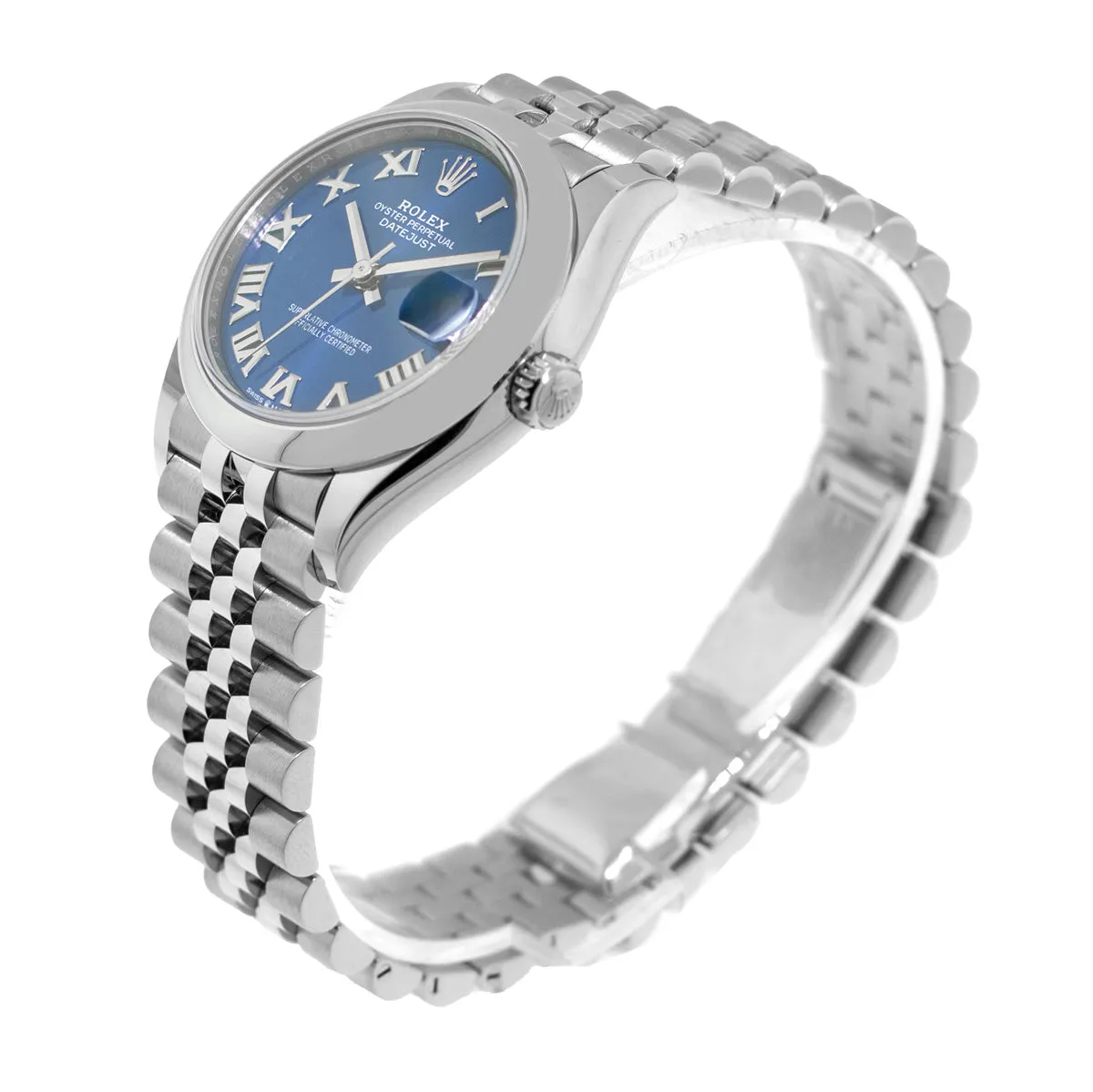 Rolex Datejust 31mm Stainless Steel Blue Roman Dial & Smooth Bezel 278240