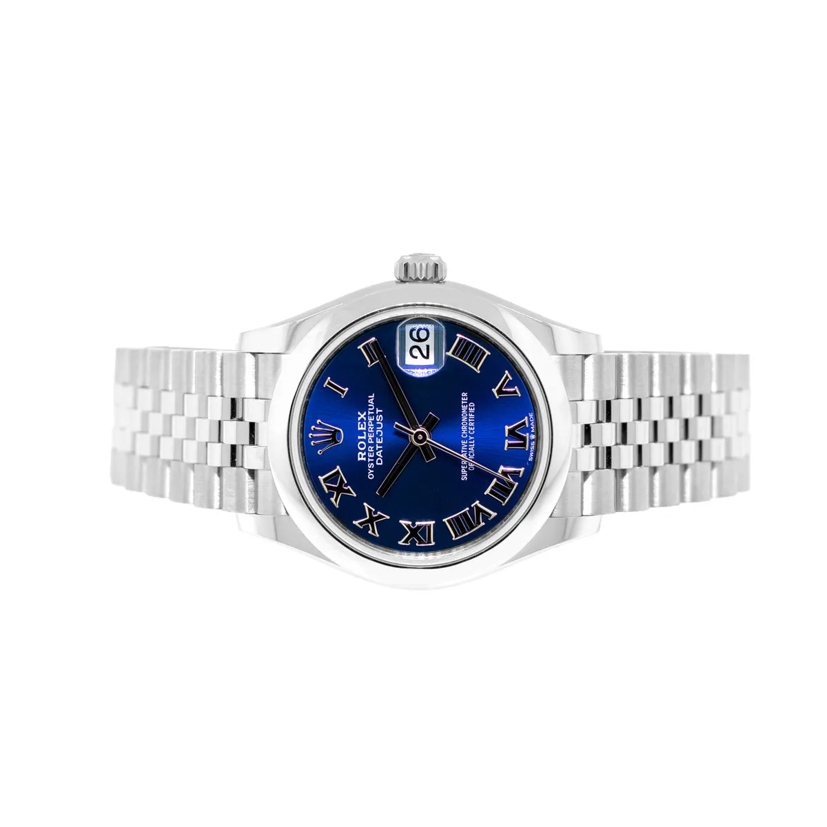 Rolex Datejust 31mm Stainless Steel Blue Roman Dial & Smooth Bezel 278240