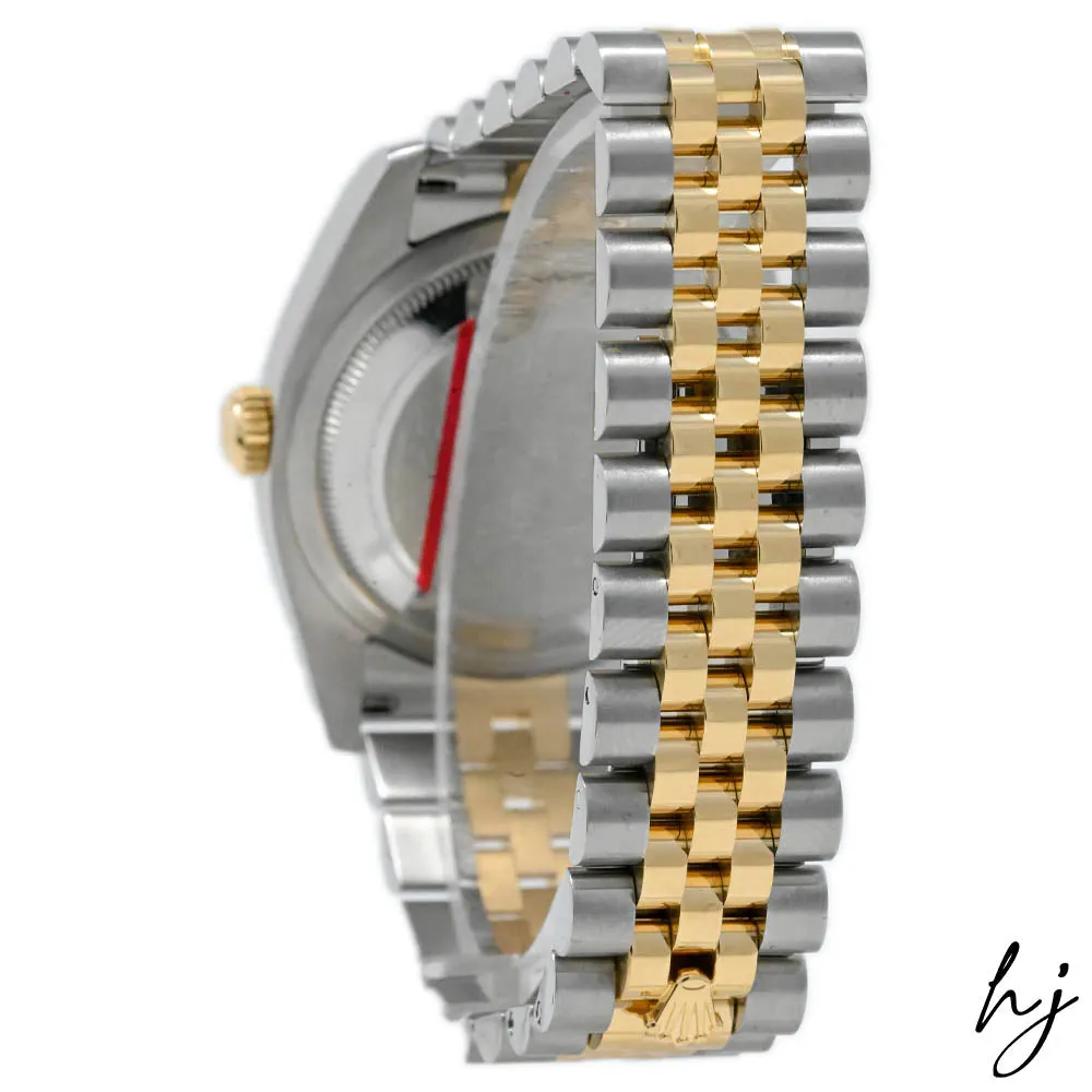 Rolex Datejust 36 18K Yellow Gold & Steel 36mm Champagne Diamond Dial Watch Reference #: 116233