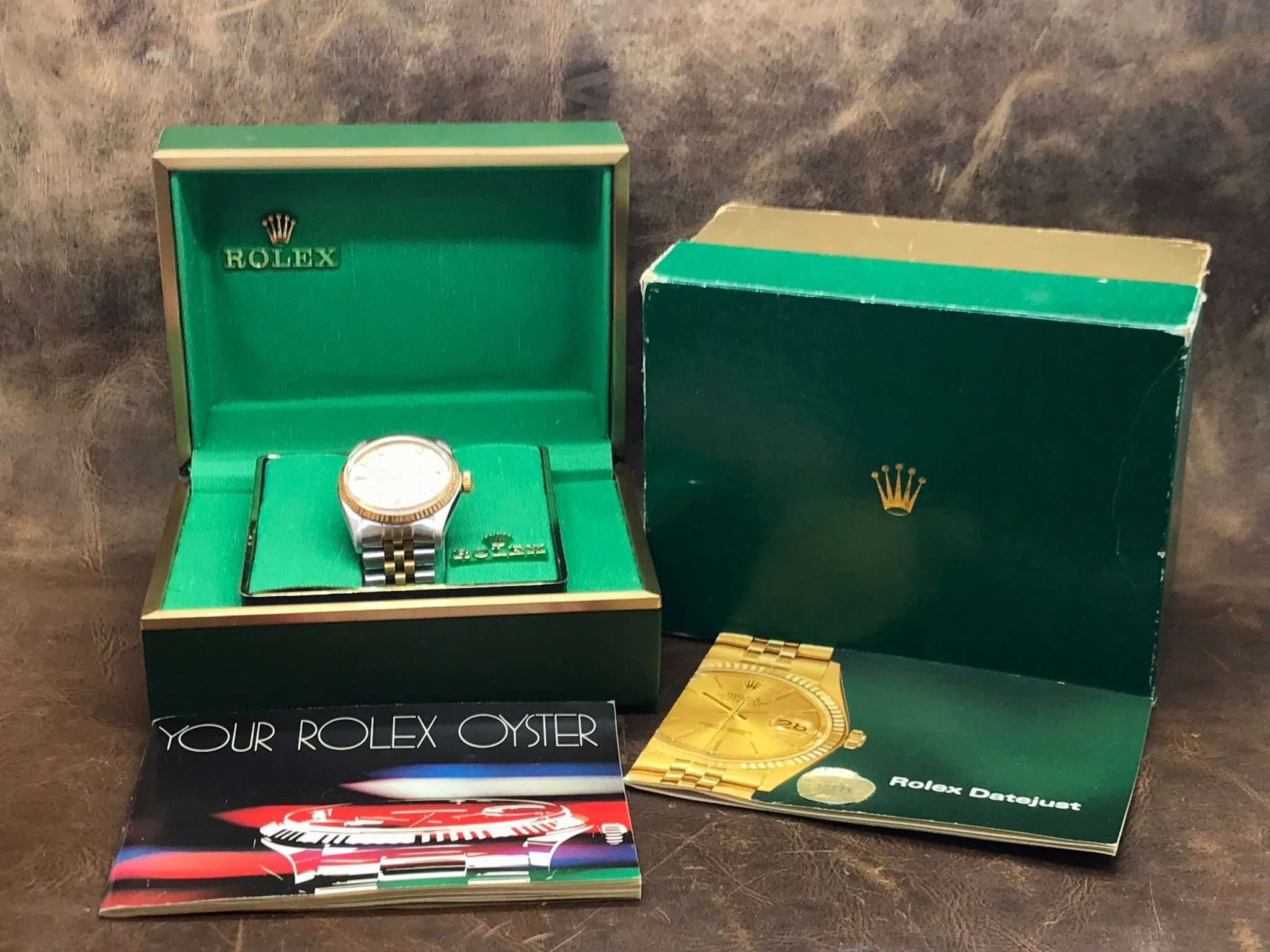 Rolex Datejust 36mm 16013 Custom Champagne Diamond Dial Automatic Watch
