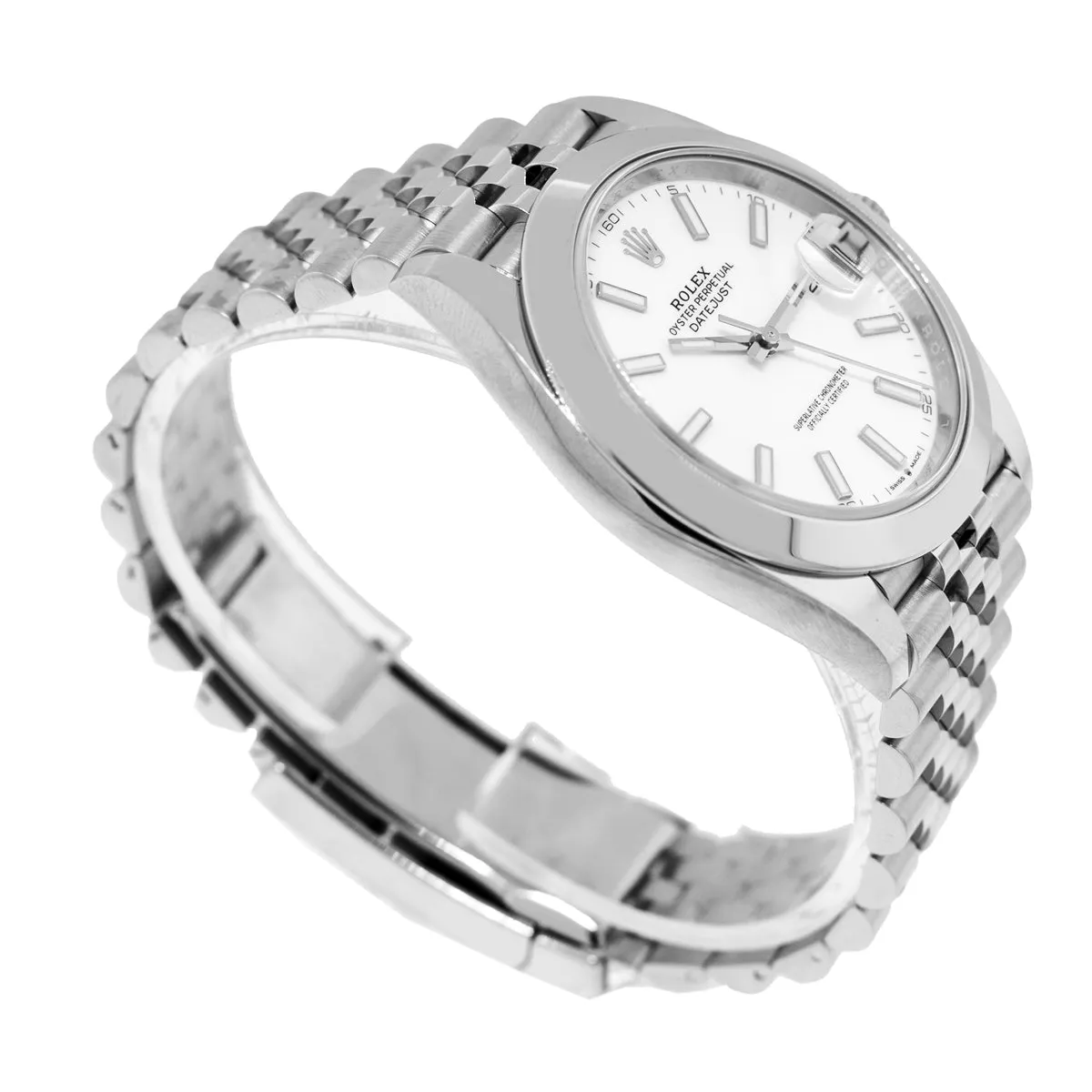 Rolex Datejust II 41mm Stainless Steel White Index Dial & Smooth Bezel 126300