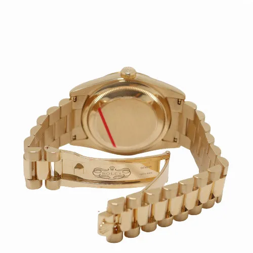 Rolex Day-Date Yellow Gold 36mm White Roman Dial Watch Reference #118238