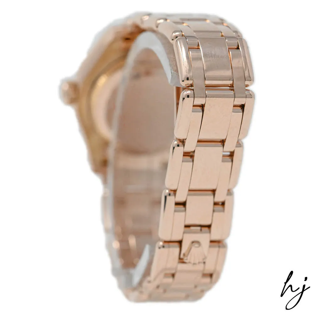 Rolex Ladies Datejust Pearlmaster 18K Rose Gold 29mm Chocolate Roman Dial Watch Reference #: 80315