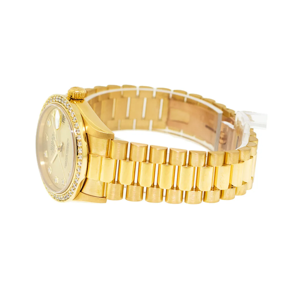 Rolex Lady-Datejust 31mm Yellow Gold Champagne Diamond Dial & Bezel 78278