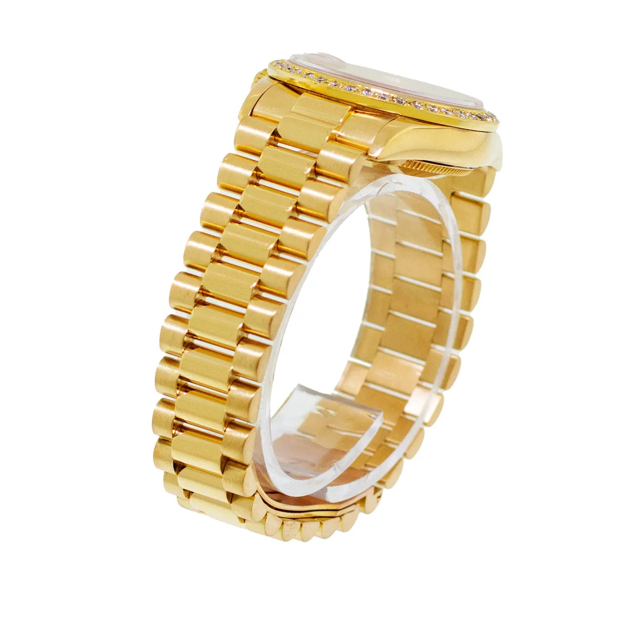 Rolex Lady-Datejust 31mm Yellow Gold Diamond Dial & Diamond Bezel 68278