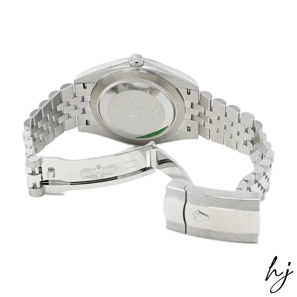Rolex Men's Datejust 41 Stainless Steel 41mm Black Stick Dial Watch Reference #: 126300