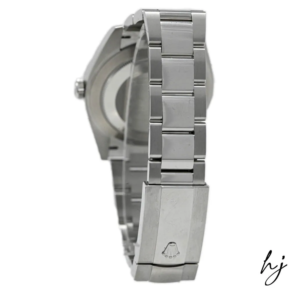 Rolex Men's Datejust 41 Stainless Steel 41mm Blue Roman Dial Watch Reference #: 126300