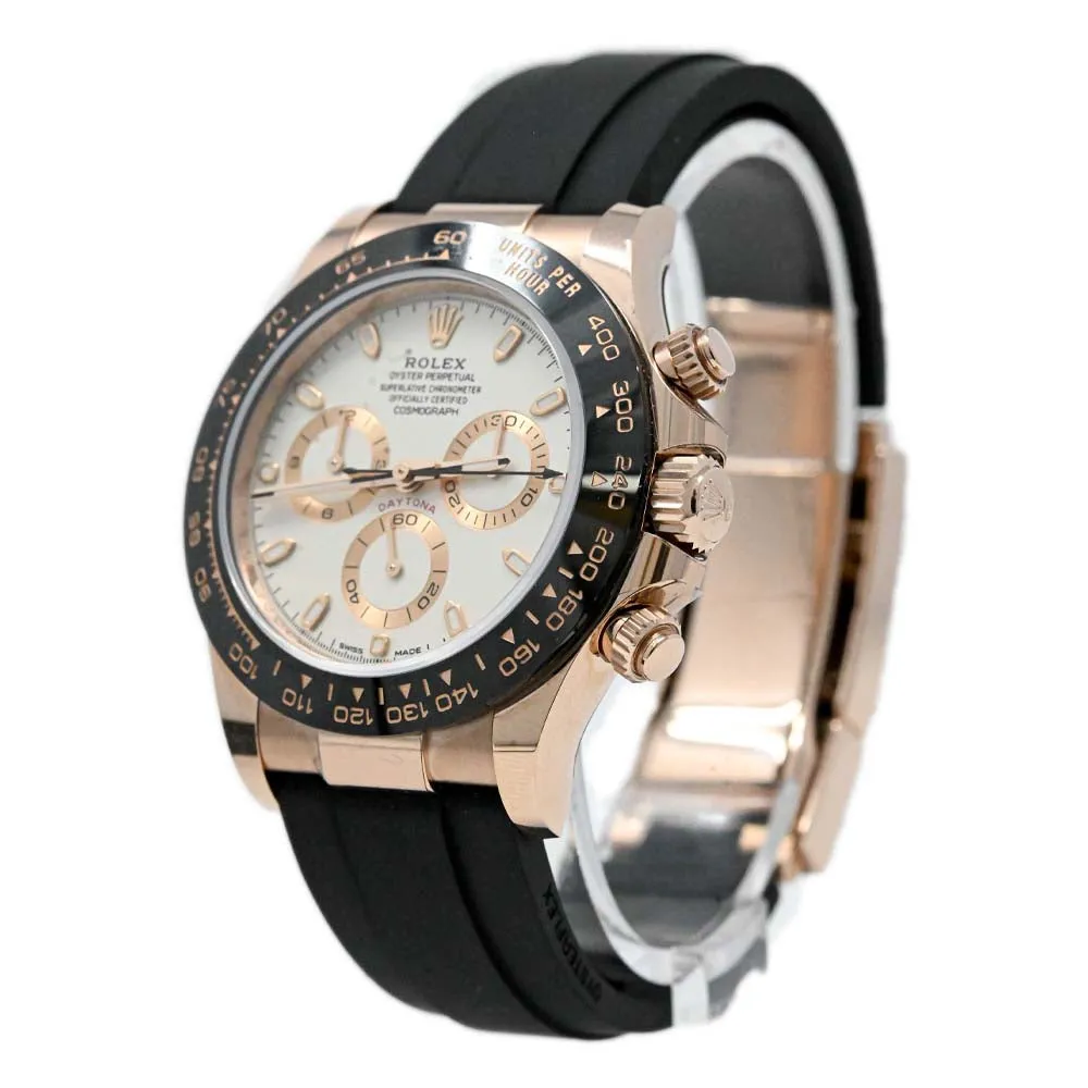 Rolex Men's Daytona 18K Rose Gold 40mm Ivory Chronograph Dial Watch Reference #: 116515LN