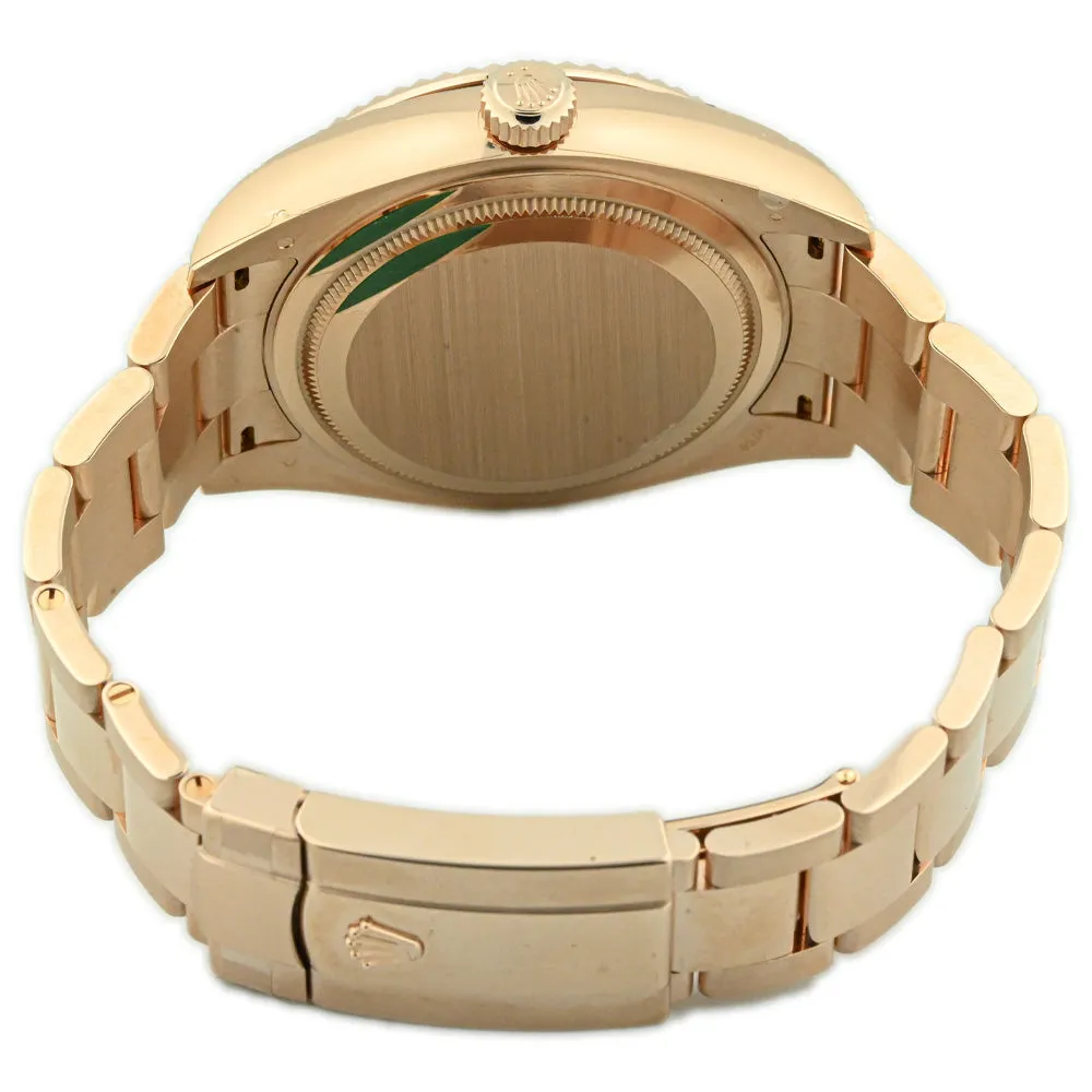 Rolex Men's Sky-Dweller 18K Everose Gold 42mm White Stick Dial Watch Reference #: 326935