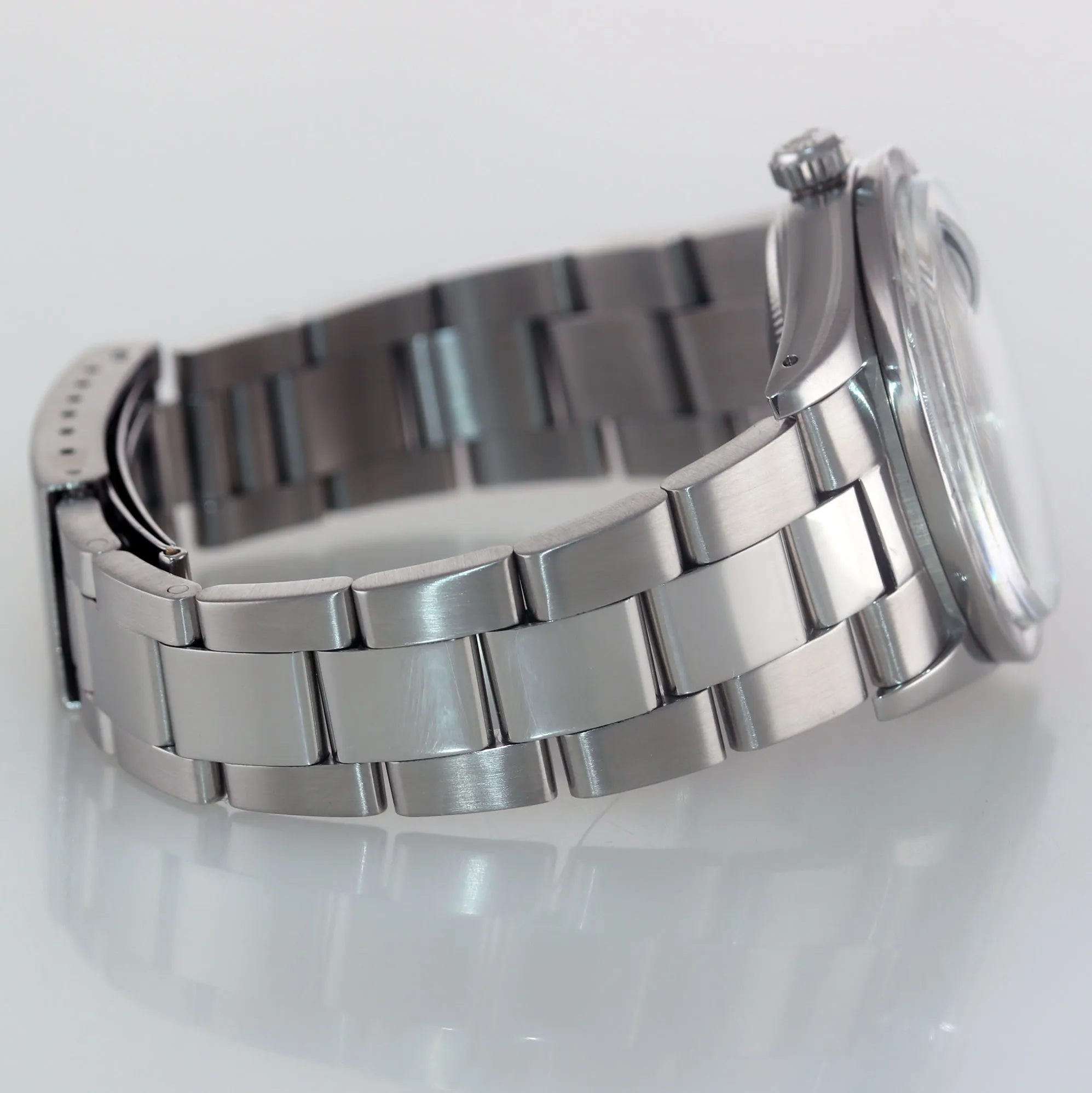 Rolex Oyster Date 15010 Steel Silver Stick Oyster Band Watch Box