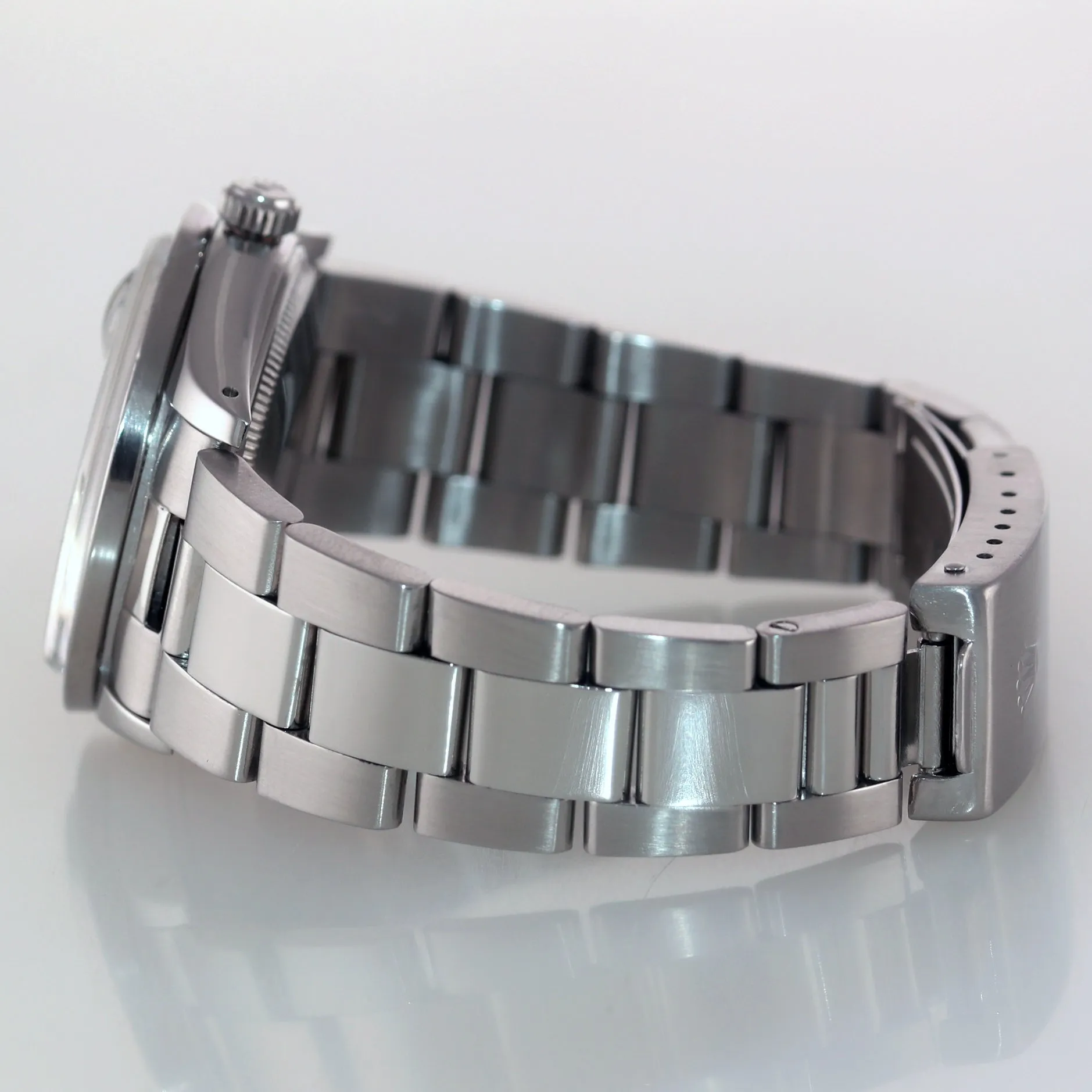 Rolex Oyster Date 15010 Steel Silver Stick Oyster Band Watch Box