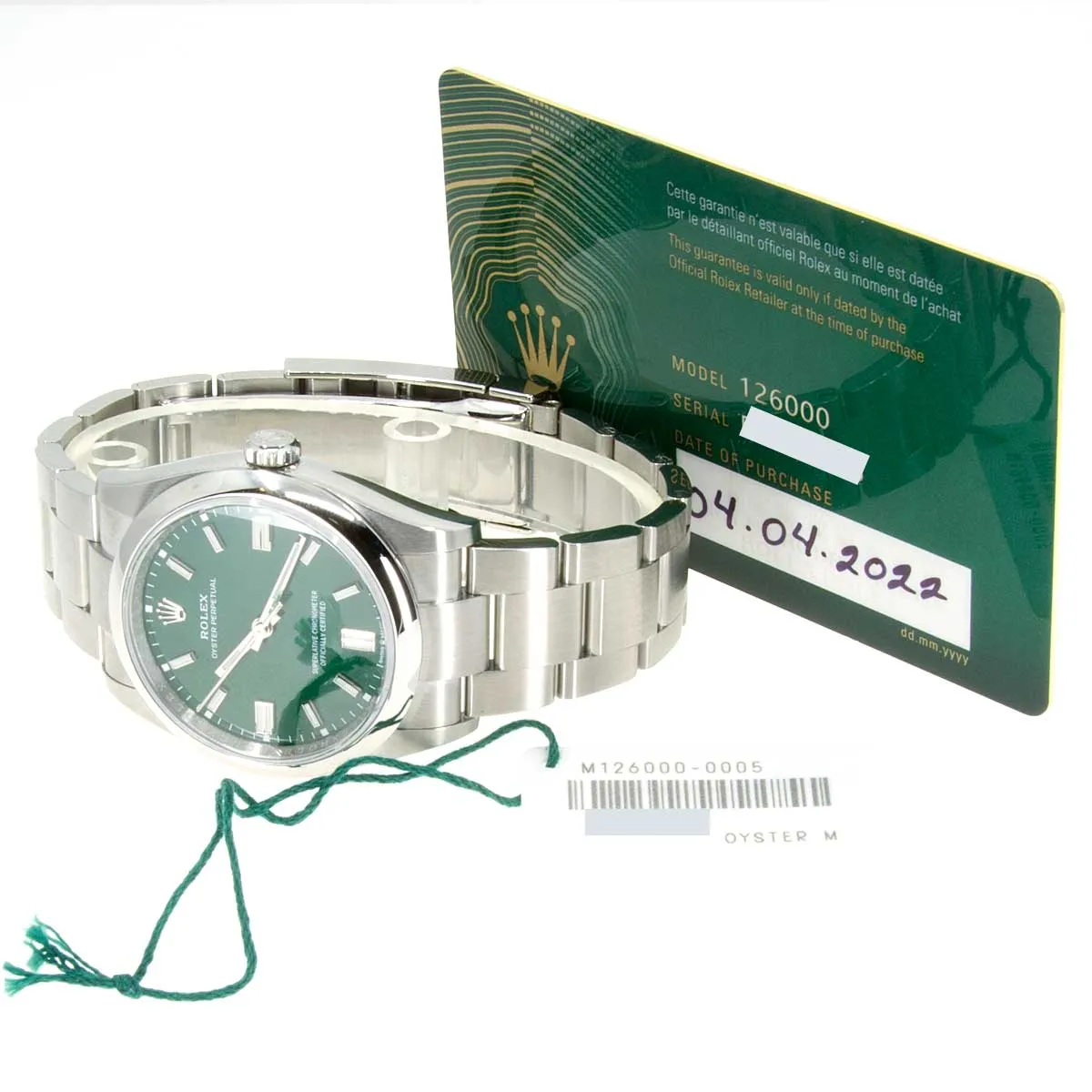Rolex Oyster Perpetual 36 Green Dial