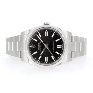 Rolex Oyster Perpetual 41, Stainless Steel, Black Dial