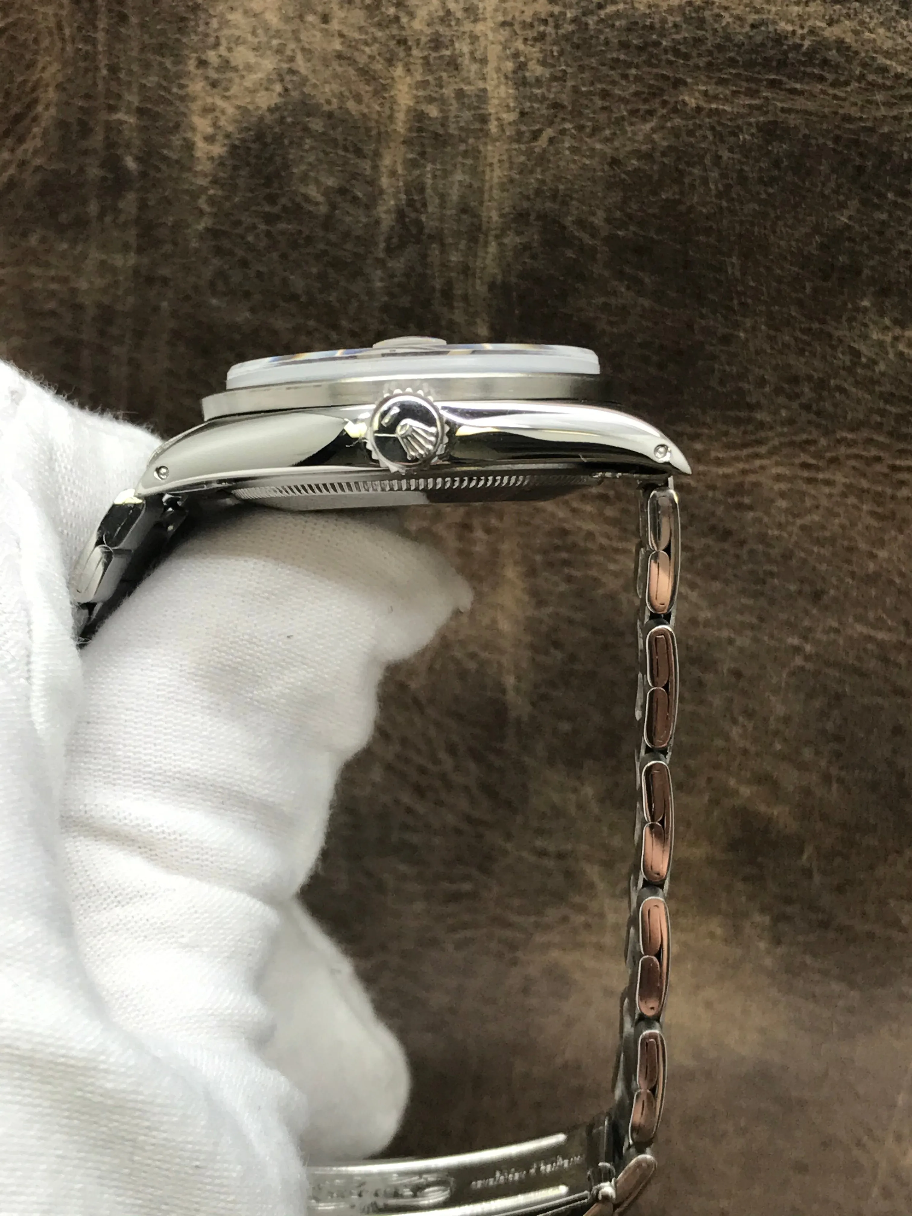 Rolex Oyster Perpetual Date 34mm 1501 Blue Dial Automatic Watch