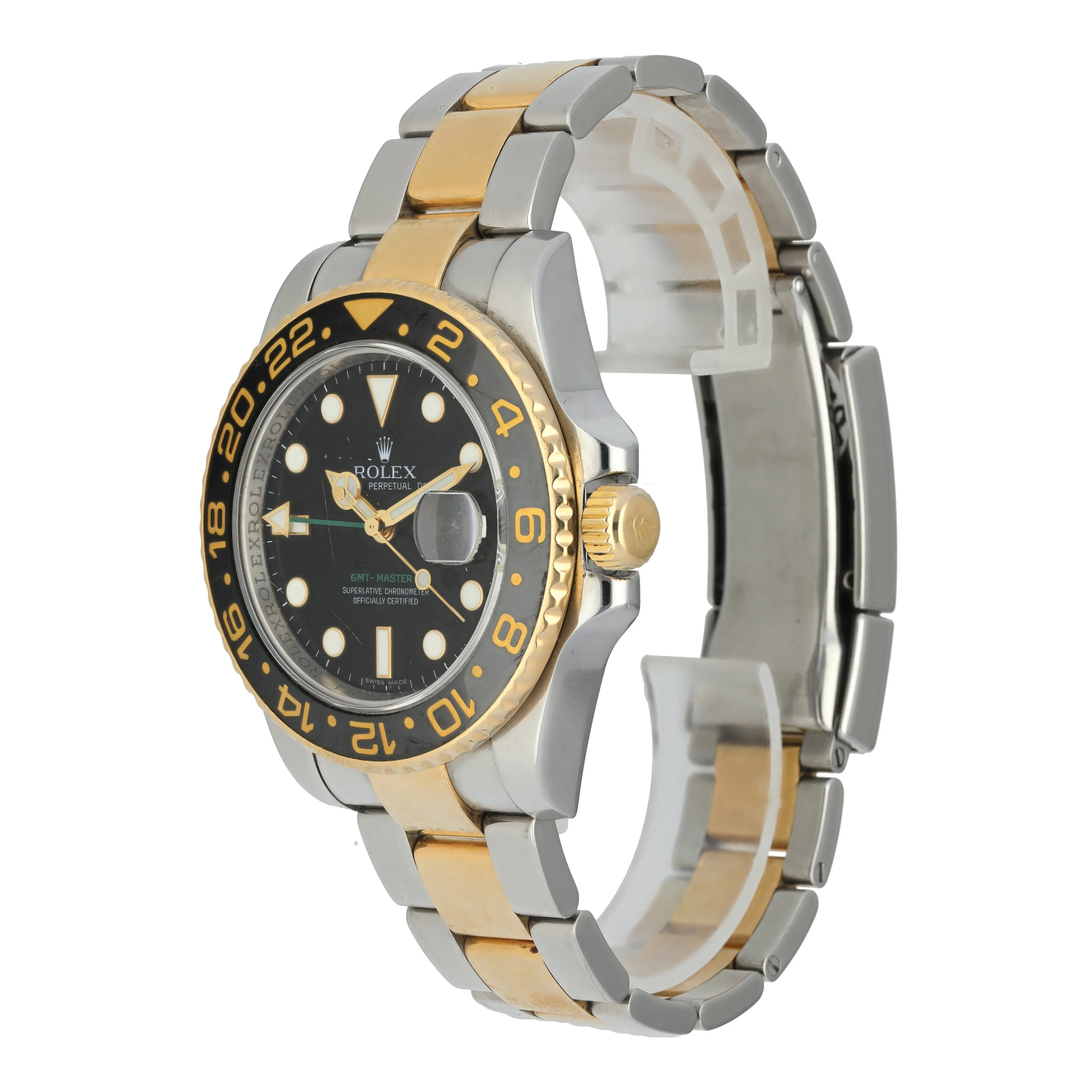 Rolex Oyster Perpetual GMT-Master II 18K 116713 Mens Watch