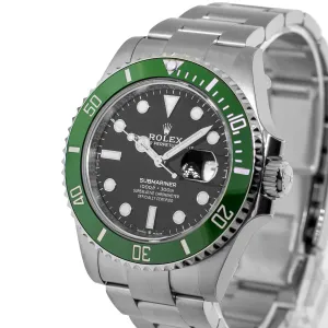 Rolex Submariner "Green Kermit" MK2 41mm Steel Black Dial Green Bezel 126610LV