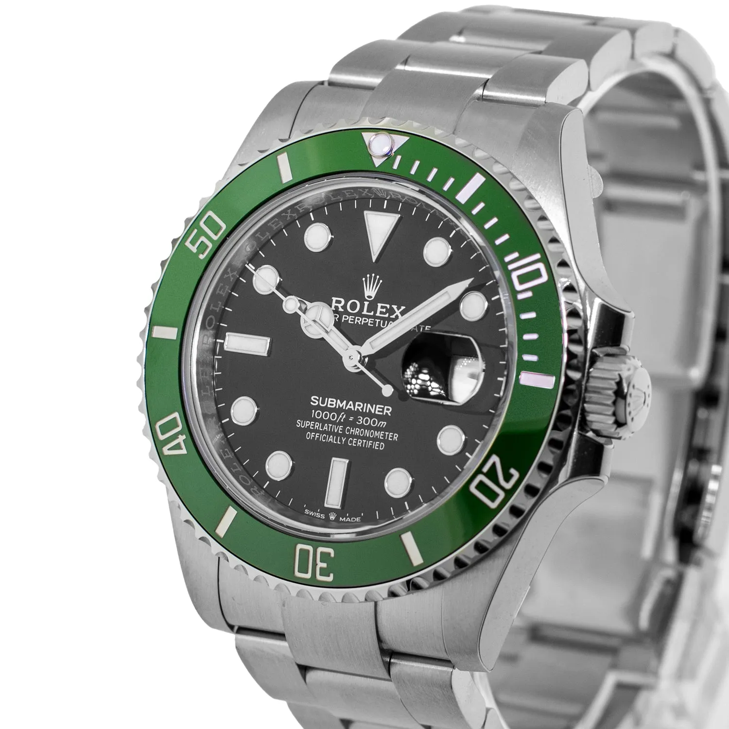 Rolex Submariner "Green Kermit" MK2 41mm Steel Black Dial Green Bezel 126610LV