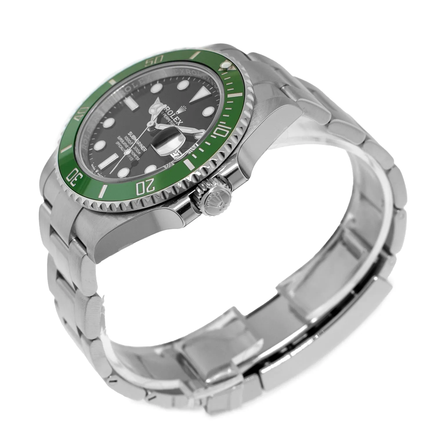 Rolex Submariner "Green Kermit" MK2 41mm Steel Black Dial Green Bezel 126610LV