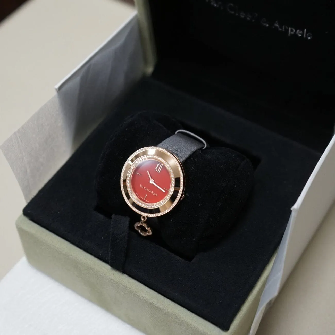 Rose Gold Diamond Bezel