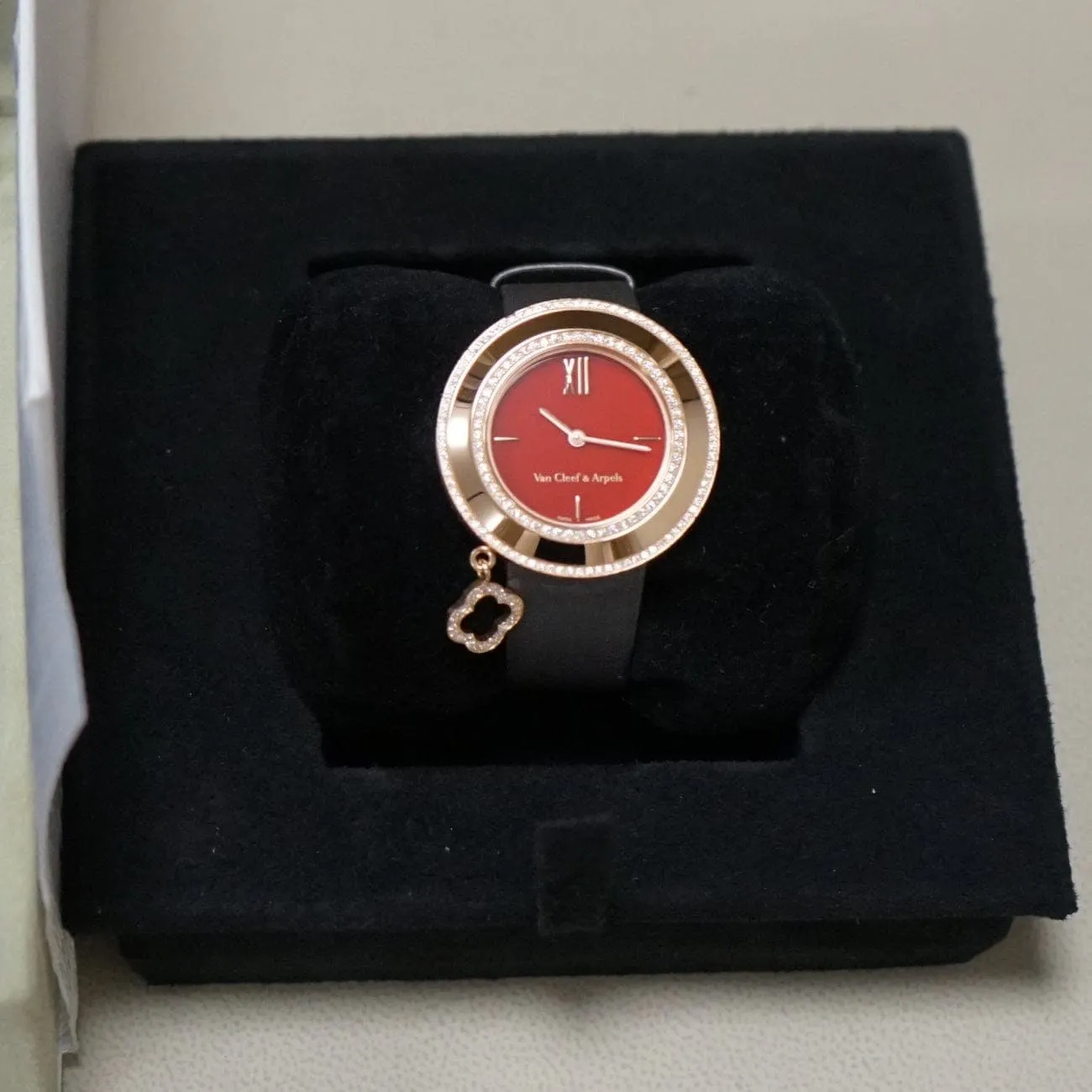 Rose Gold Diamond Bezel