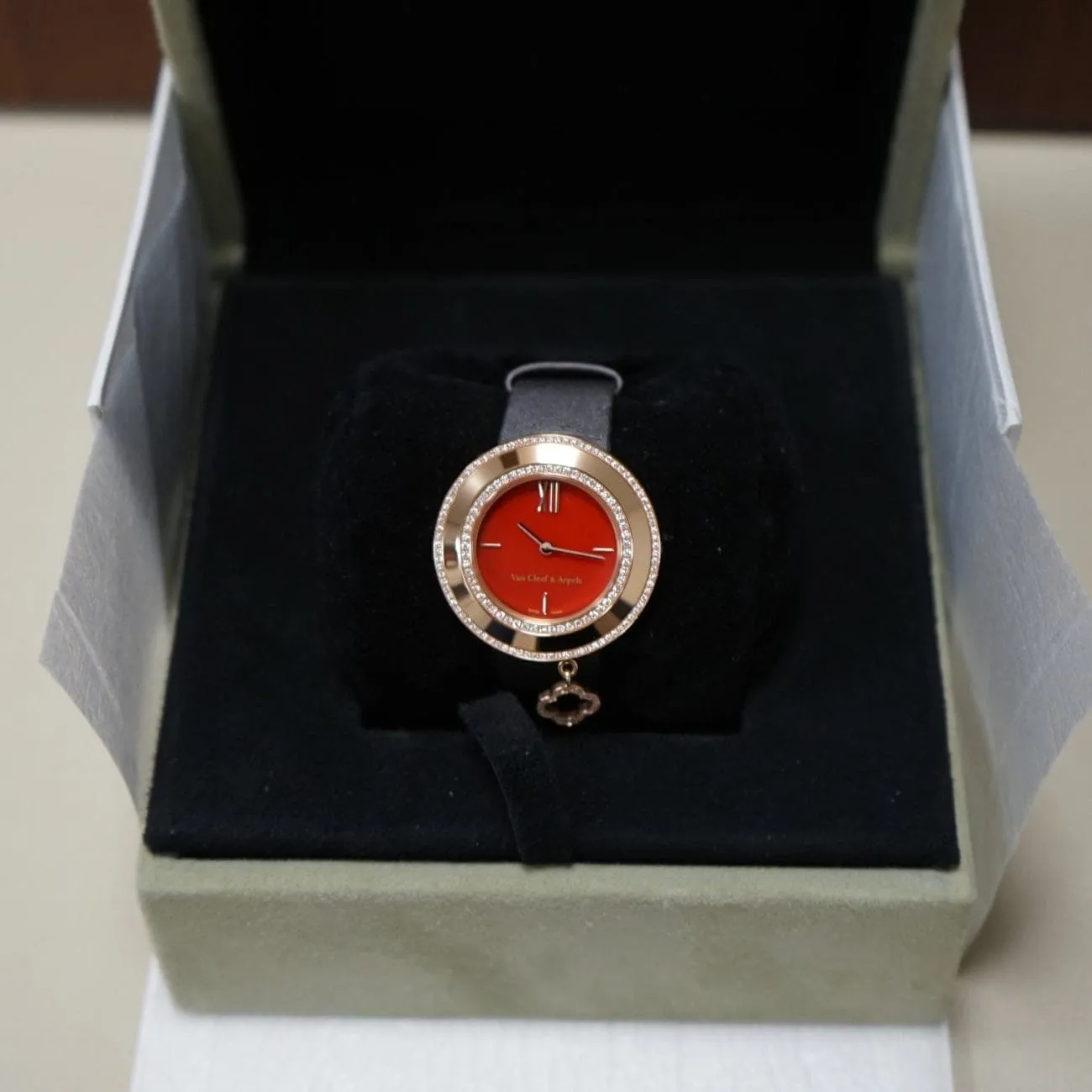 Rose Gold Diamond Bezel