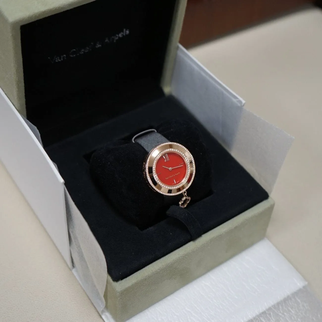 Rose Gold Diamond Bezel