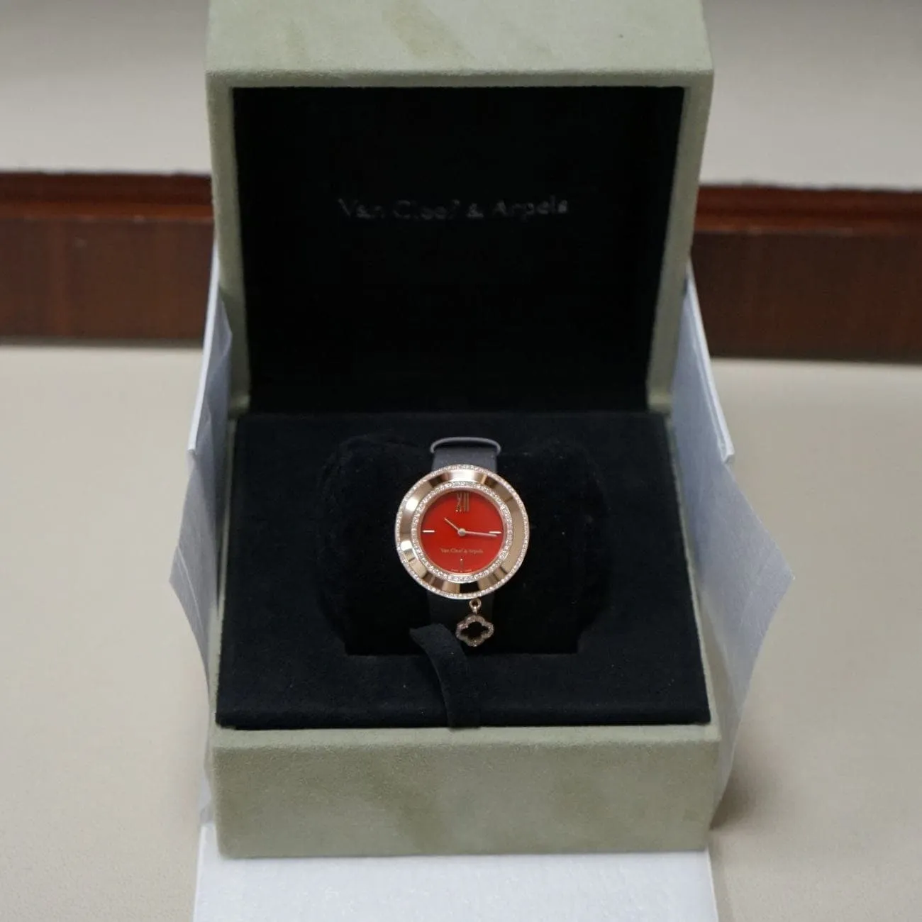 Rose Gold Diamond Bezel