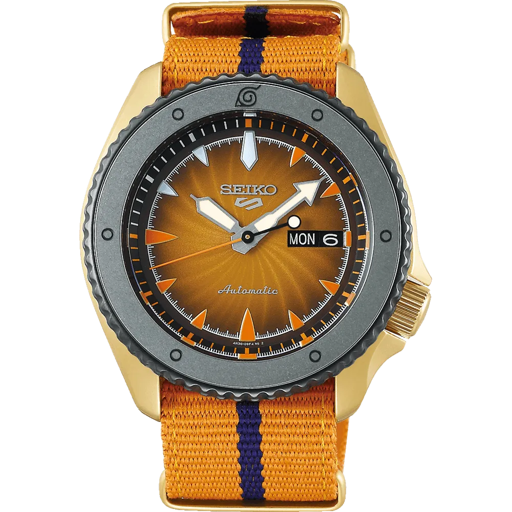 Seiko 5 Sports Naruto Uzumaki Limited Edition Men's Watch SRPF70
