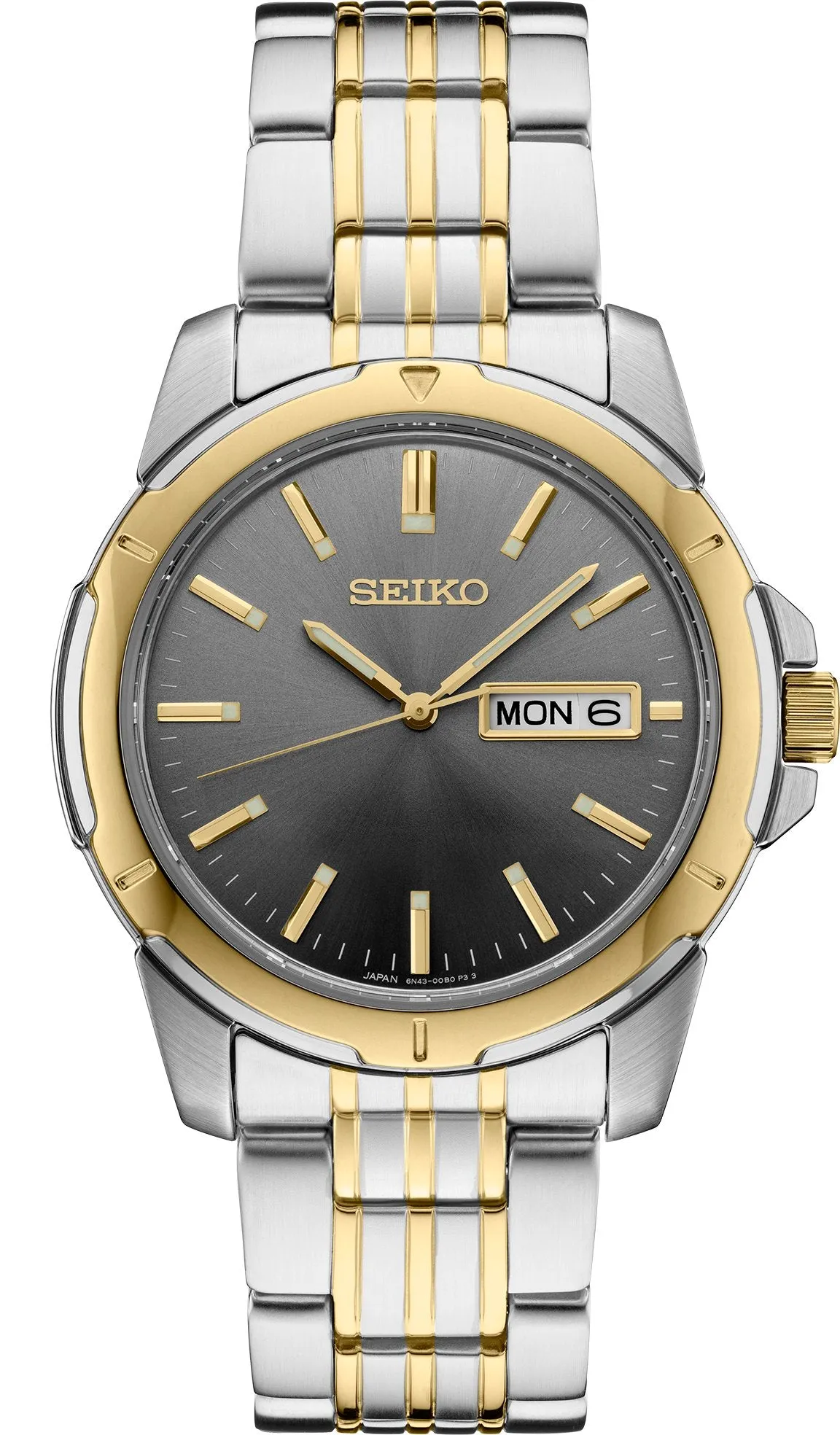 Seiko Essentials Quartz Mens Watch-Grey