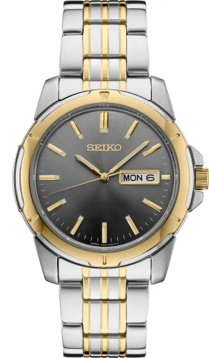 Seiko Essentials Quartz Mens Watch-Grey