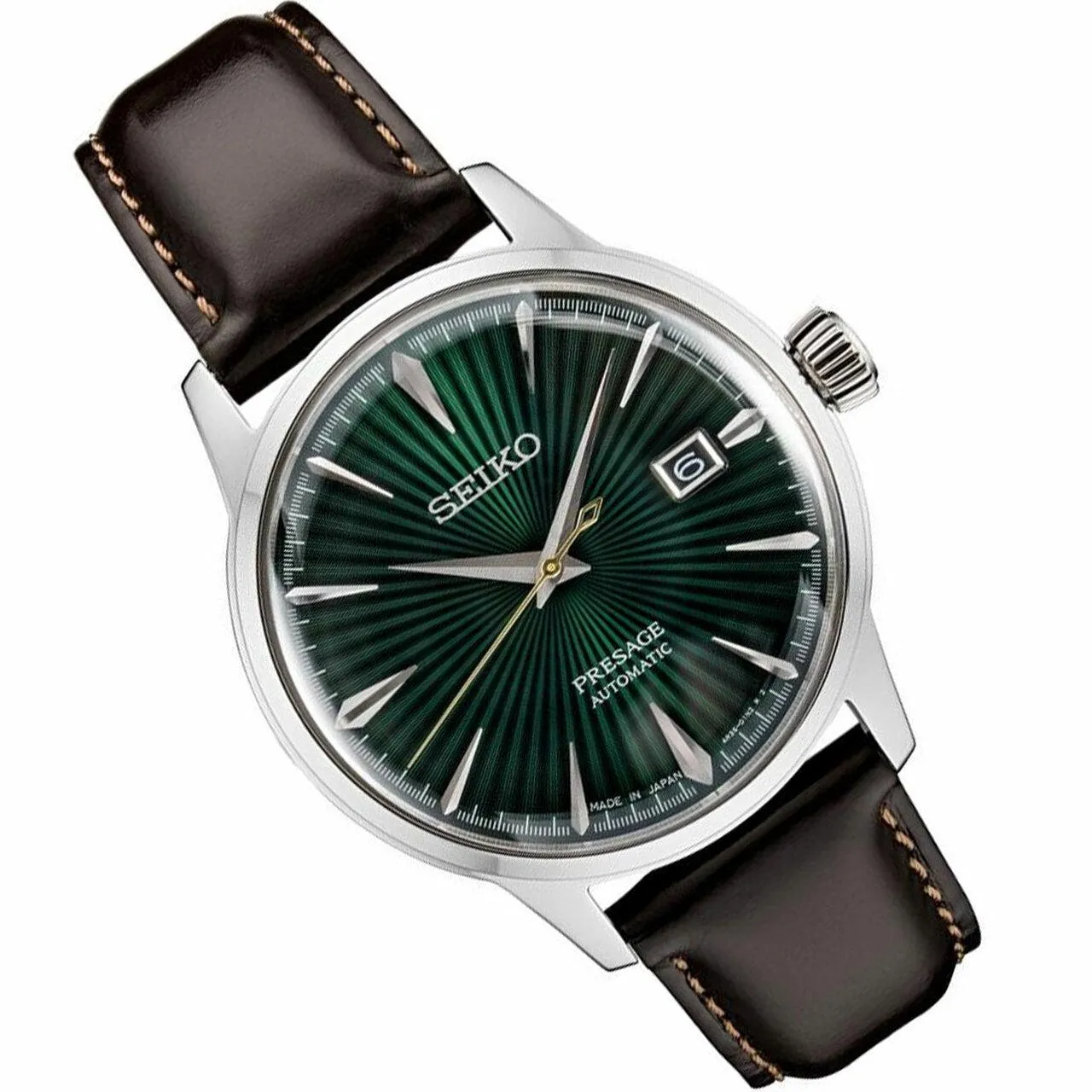 Seiko Presage Analog Automatic with Leather Strap Men's Watch SRPD37J1