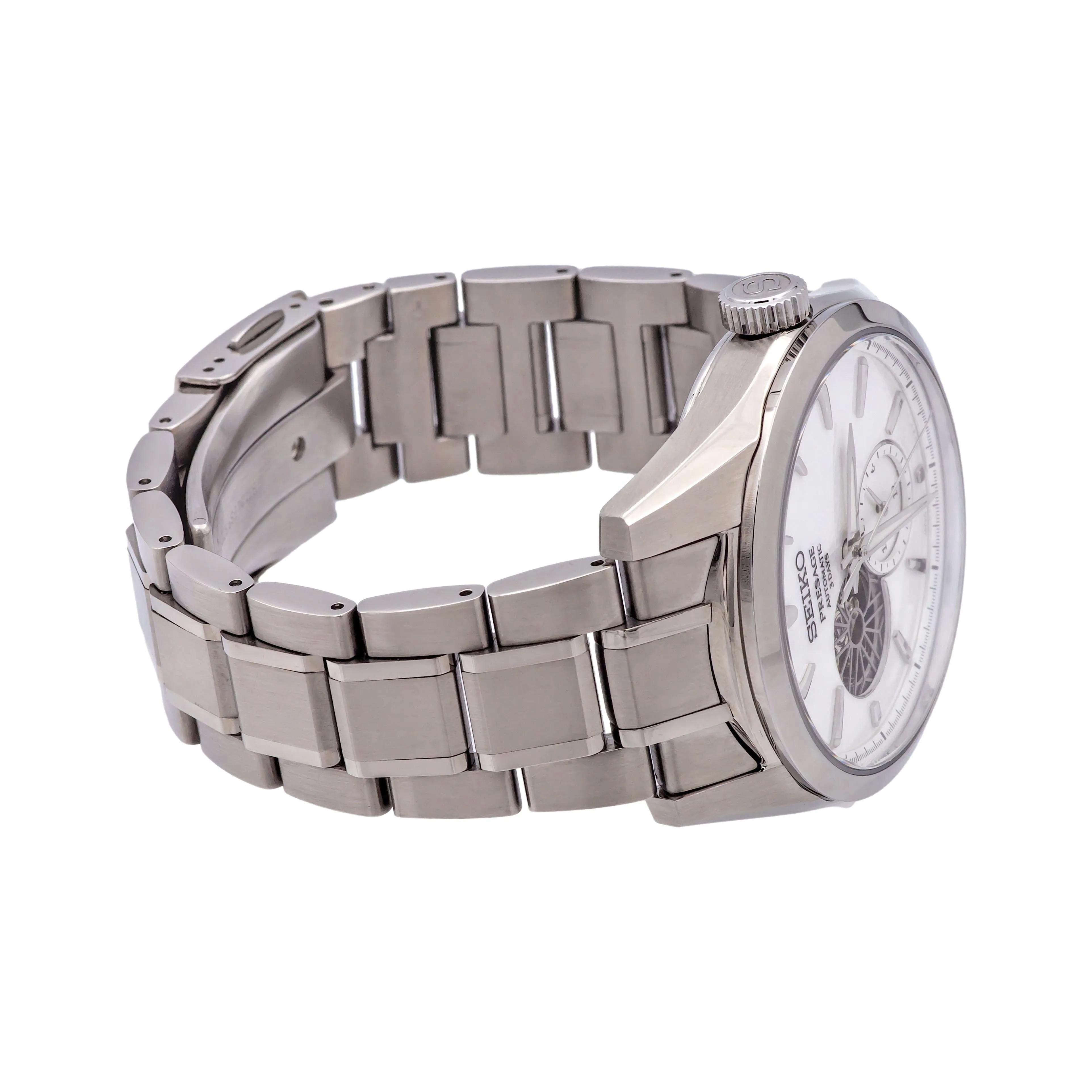 Seiko Presage SPB415 Automatic Watch with Open-Heart Design and Sub-Dial